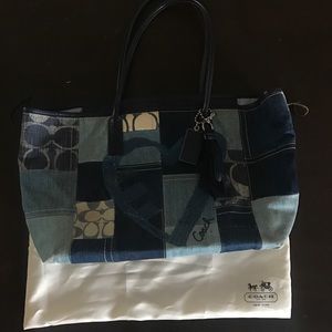 Denim Coach Purse